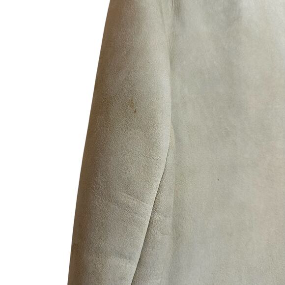 Vintage Men's Friitala Finland Genuine Suede Shearling Coat sz 54=L - Picture 11 of 16